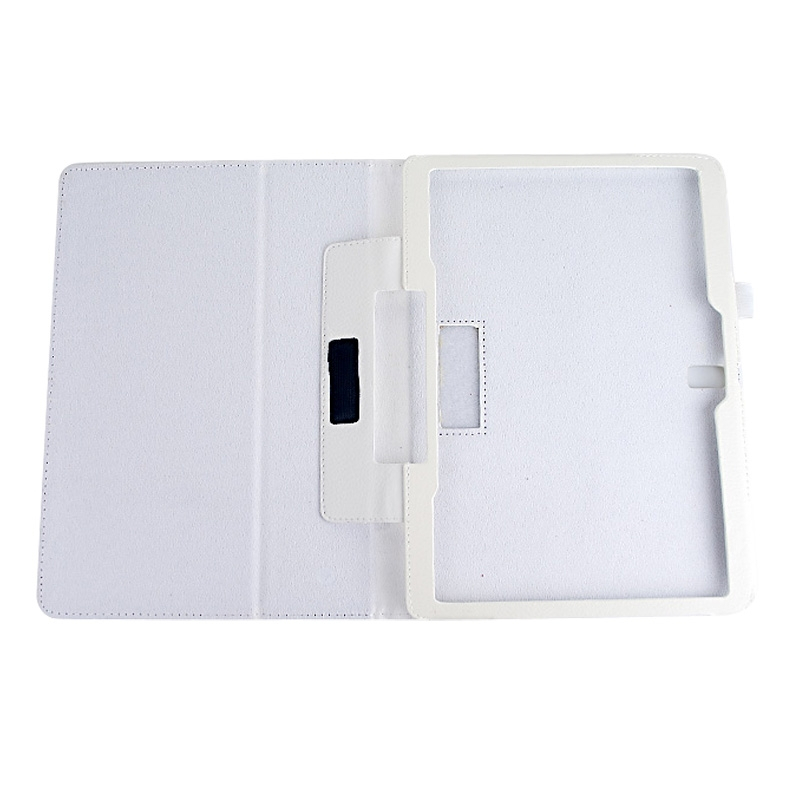 Samsung Galaxy Tab S (SM-T800) 10.5- nahkainen suojakotelo (valkoinen)