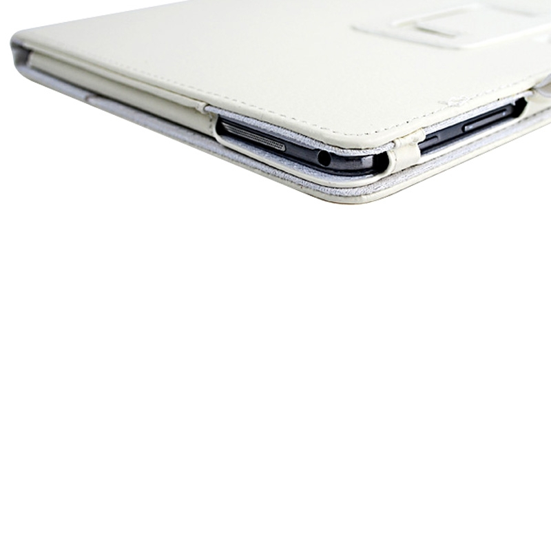 Samsung Galaxy Tab S (SM-T800) 10.5- nahkainen suojakotelo (valkoinen)