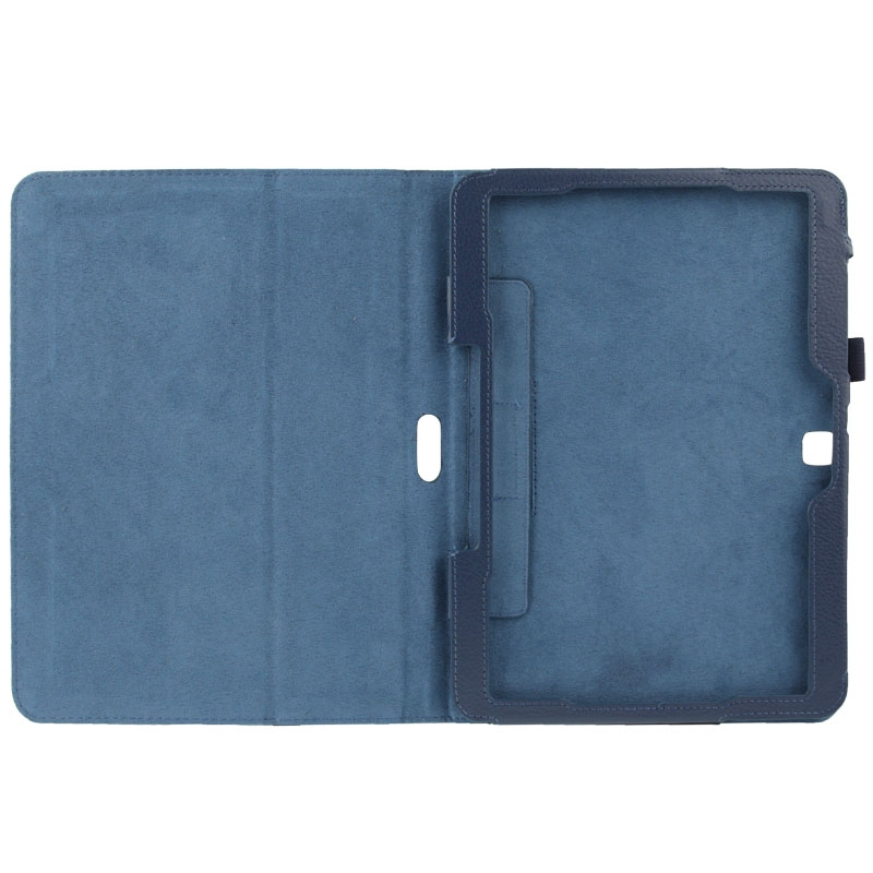 Samsung Galaxy Tab 4 (SM-T530) 10.1- nahkainen suojakotelo (Tummansininen)