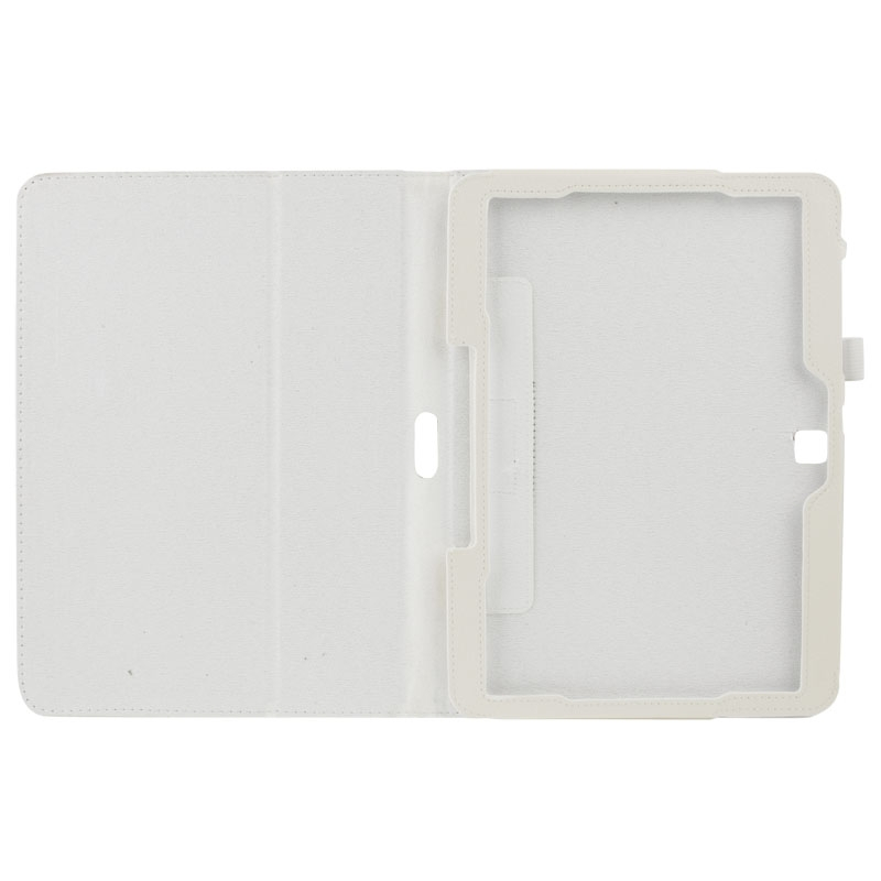 Samsung Galaxy Tab 4 (SM-T530) 10.1- nahkainen suojakotelo (Valkoinen)