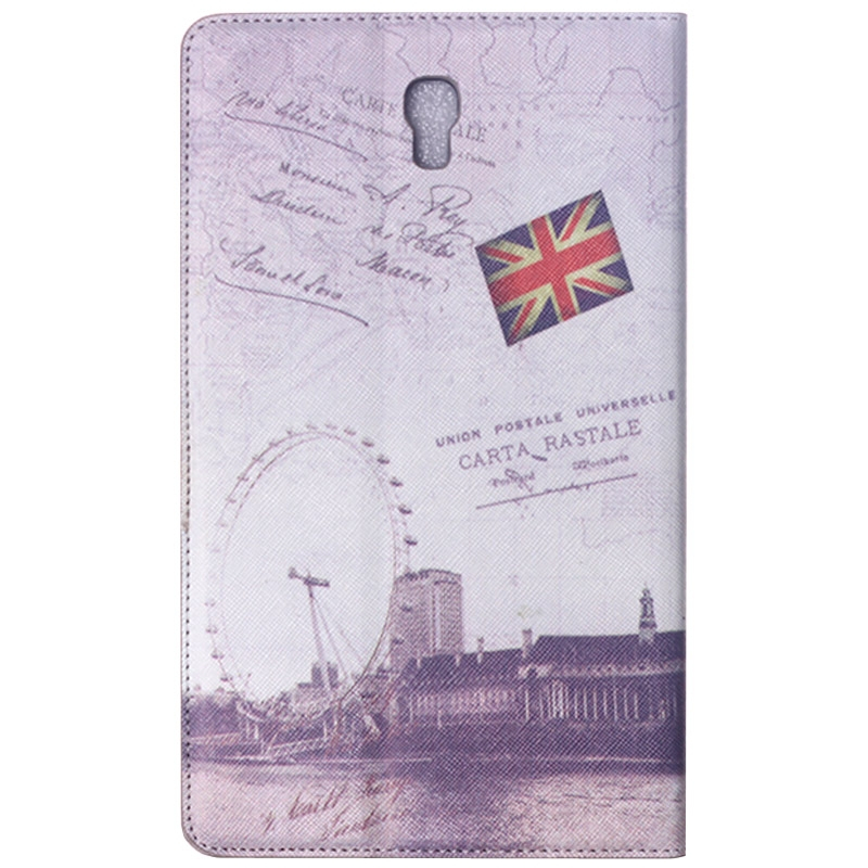 Samsung Galaxy Tab S (SM-T700) 8.4- London Eye-kuvioinen nahkainen suojakotelo