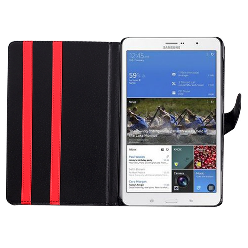 Samsung Galaxy Tab S (SM-T700) 8.4- Hunajakennorakenne nahkainen suojakotelo (musta)