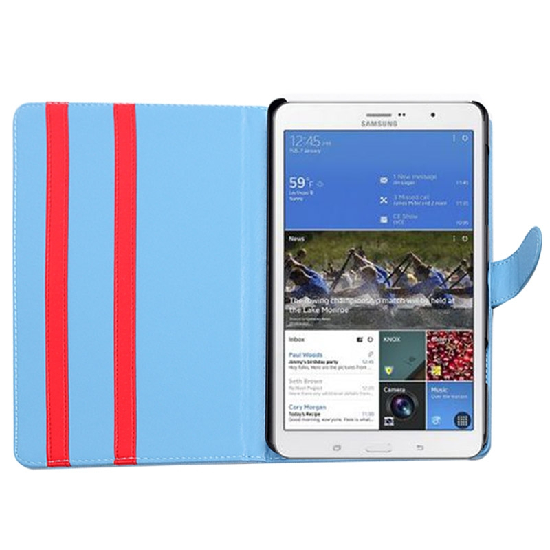 Samsung Galaxy Tab S (SM-T700) 8.4- Hunajakennorakenne nahkainen suojakotelo (sininen)