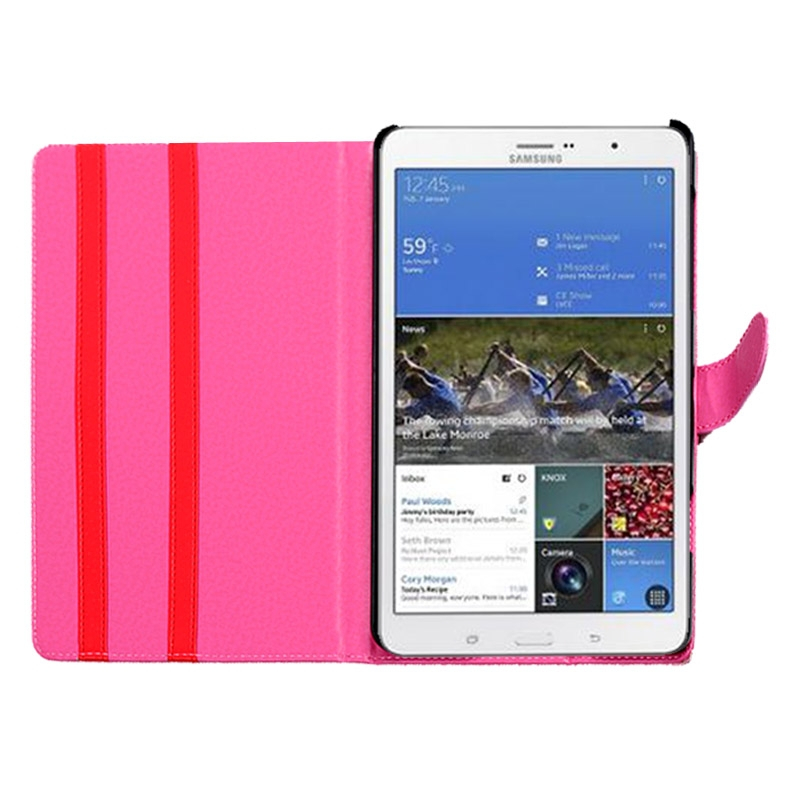 Samsung Galaxy Tab S (SM-T700) 8.4- Hunajakennorakenne nahkainen suojakotelo (Magenta)