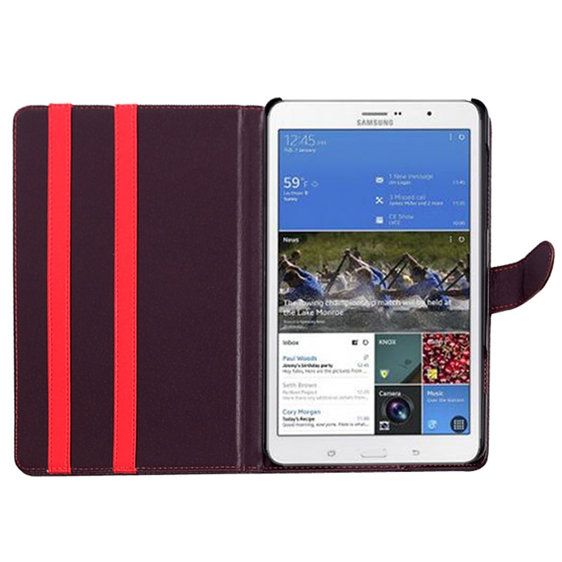 Samsung Galaxy Tab S (SM-T700) 8.4- Hunajakennorakenne nahkainen suojakotelo (violetti)