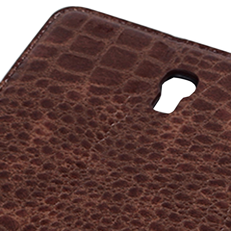 Samsung Galaxy Tab S (SM-T700) 8.4- Krokotiilikuvioinen nahkainen suojakotelo (ruskea)
