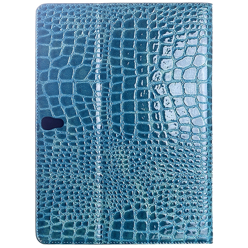Samsung Galaxy Tab S (SM-T800) 10.5- Krokotiilikuvioinen nahkainen suojakotelo (sininen)