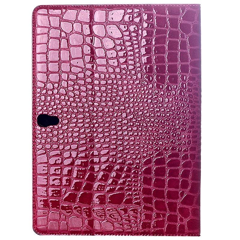 Samsung Galaxy Tab S (SM-T800) 10.5- Krokotiilikuvioinen nahkainen suojakotelo(Magenta)