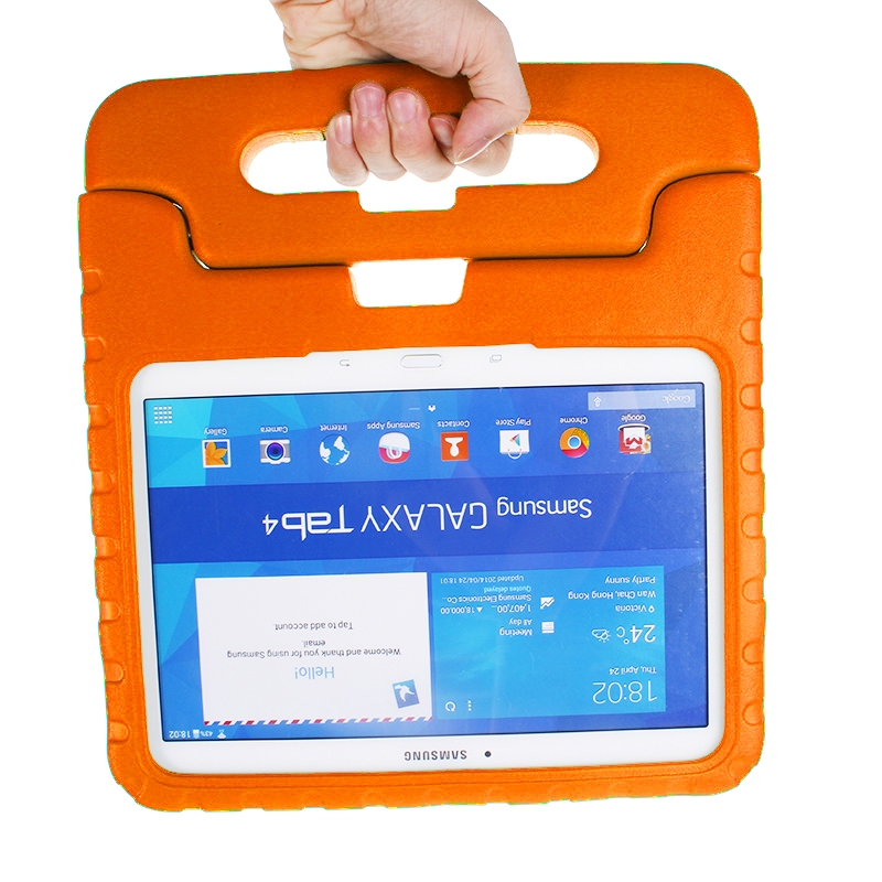 EVA Rugged Foam Case with Handle and Holder for Samsung Galaxy Tab 4 10.1 / T530(Orange)