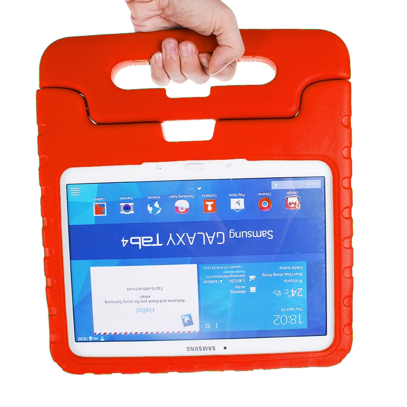 EVA Rugged Foam Case with Handle and Holder for Samsung Galaxy Tab 4 10.1 / T530(Red)