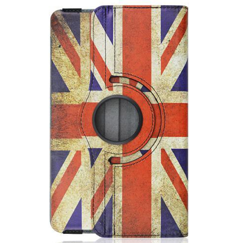 Samsung Galaxy Tab S (SM-T700) 8.4- 360 astetta kääntyvä suojakotelo luottokorttipaikalla, UK lippu