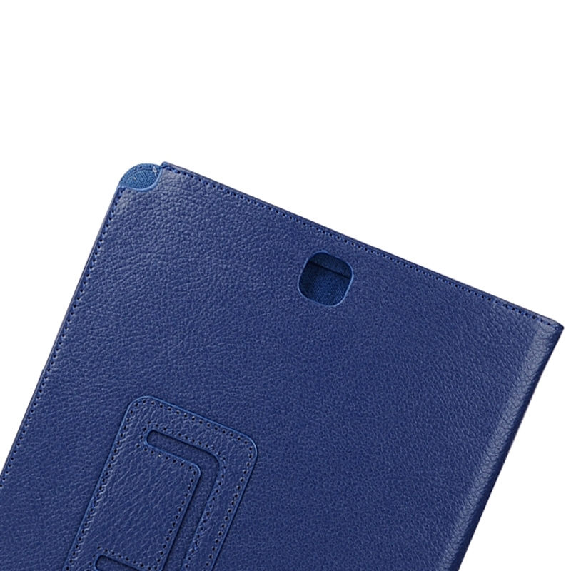 Samsung Galaxy Tab A (SM-T550)- Nahkainen suojakotelo - sininen