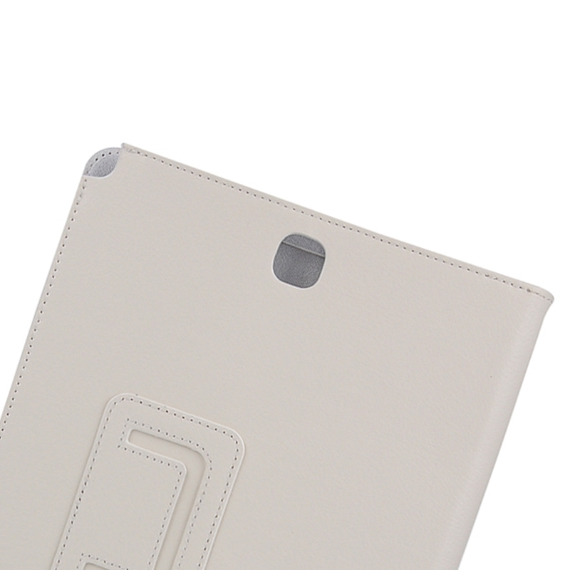 Samsung Galaxy Tab A (SM-T550)- Nahkainen suojakotelo, valkoinen