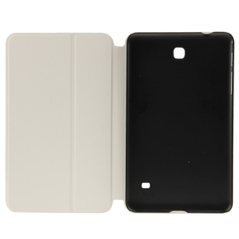 Samsung Galaxy Tab 4 (SM-T330) 8.0- Mattapintainen nahkakotelo (valkoinen)