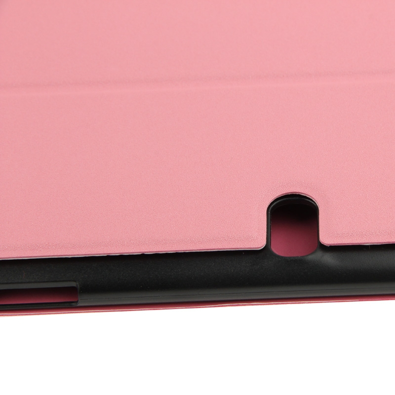 Samsung Galaxy Tab S (SM-T800) 10.5- Mattapintainen nahkakotelo (vaaleanpunainen)