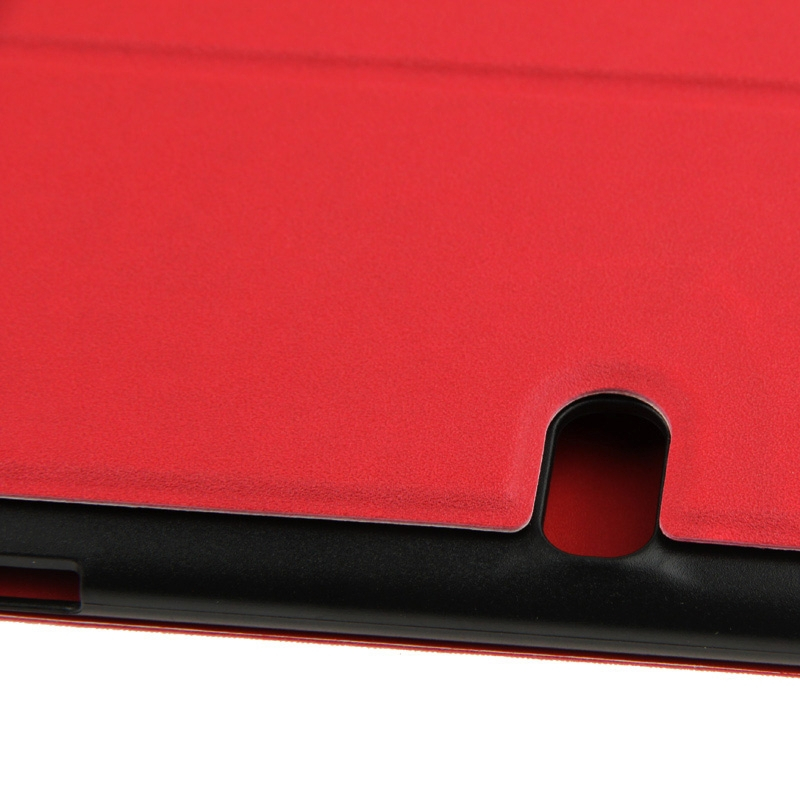 Samsung Galaxy Tab S (SM-T800) 10.5- Mattapintainen nahkakotelo (punainen)