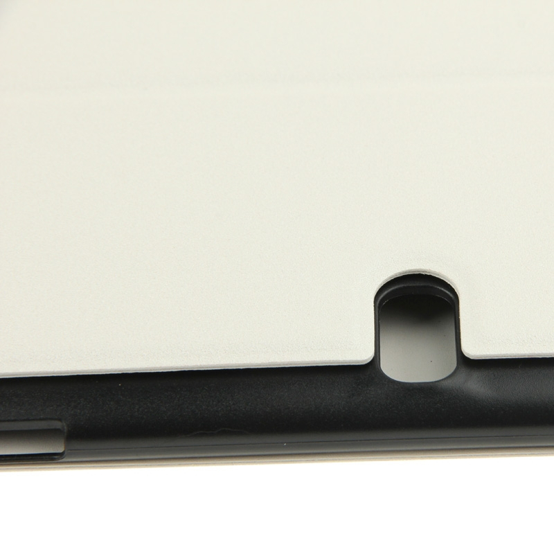 Samsung Galaxy Tab S (SM-T800) 10.5- Mattapintainen nahkakotelo  (valkoinen)