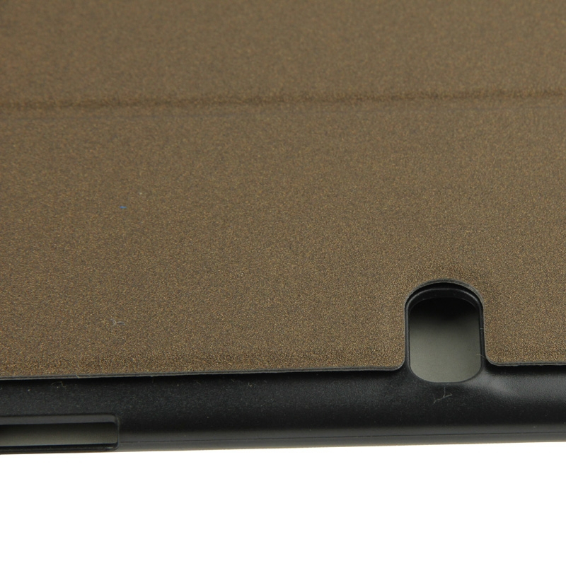 Samsung Galaxy Tab S (SM-T800) 10.5- Mattapintainen nahkakotelo (Ruskea)