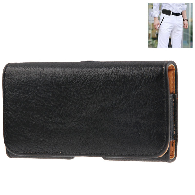 Litchi Texture Wallet Style Leather Case with Belt Clip for iPhone6, Samsung Galaxy S5 / G900 / i9500 / i9300 (Black)