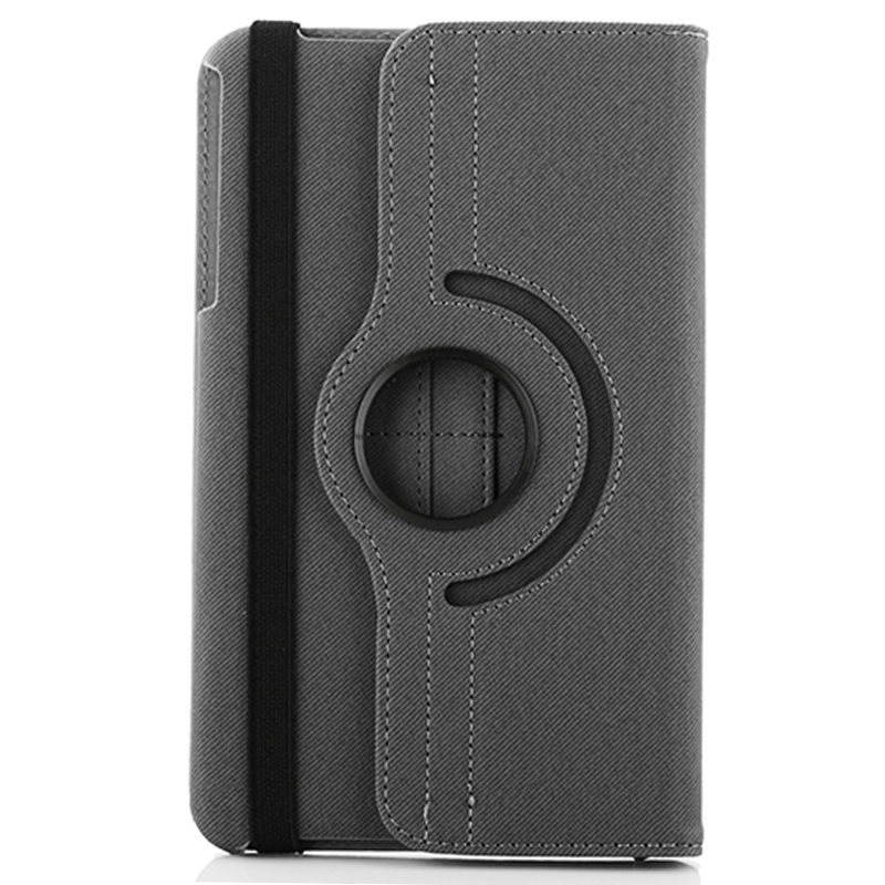 Samsung Galaxy Tab 4 (SM-T330) 8.0- 360 astetta kääntyvä suojakotelo luottokorttipaikalla (harmaa)