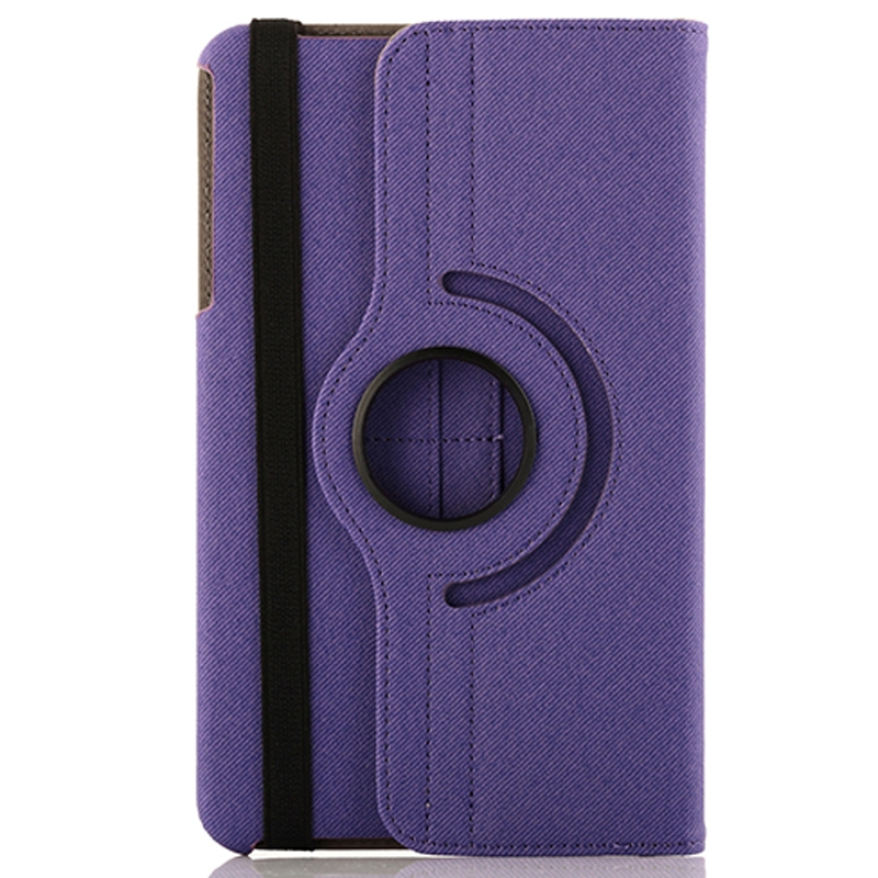 Samsung Galaxy Tab 4 (SM-T330) 8.0- 360 astetta kääntyvä suojakotelo luottokorttipaikalla (violetti)