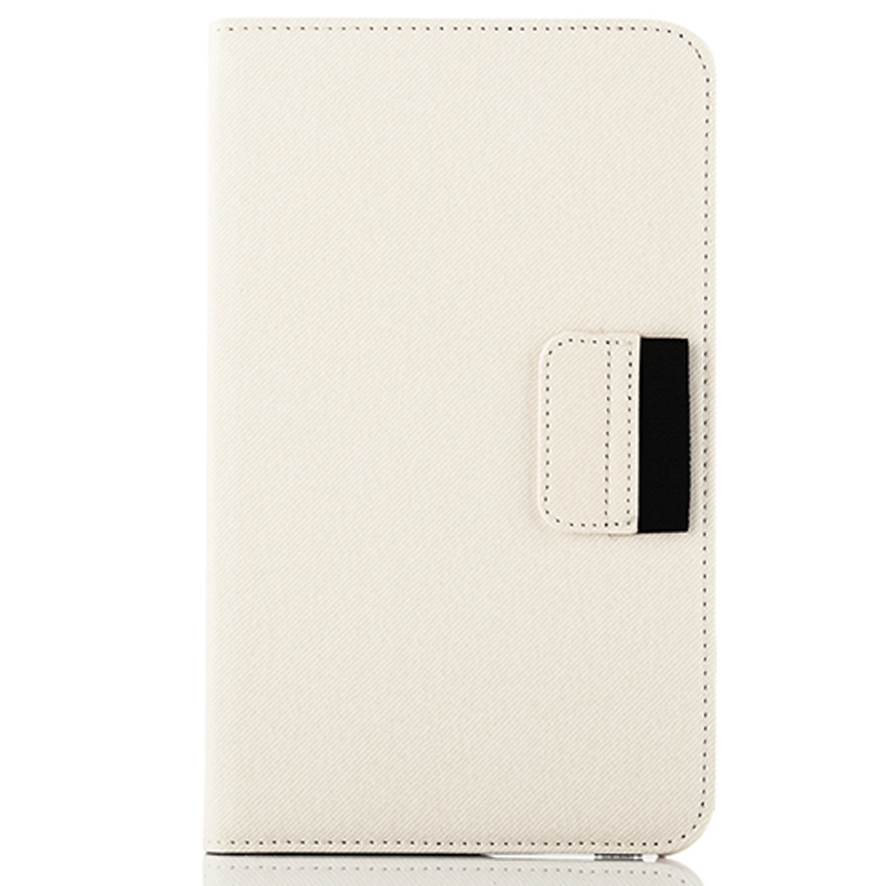 Samsung Galaxy Tab 4 (SM-T330) 8.0- 360 astetta kääntyvä suojakotelo luottokorttipaikalla (valkoinen)