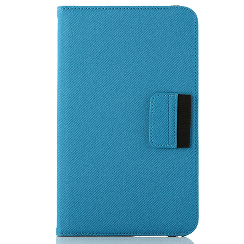 Samsung Galaxy Tab 4 (SM-T330) 8.0- 360 astetta kääntyvä suojakotelo luottokorttipaikalla (sininen)