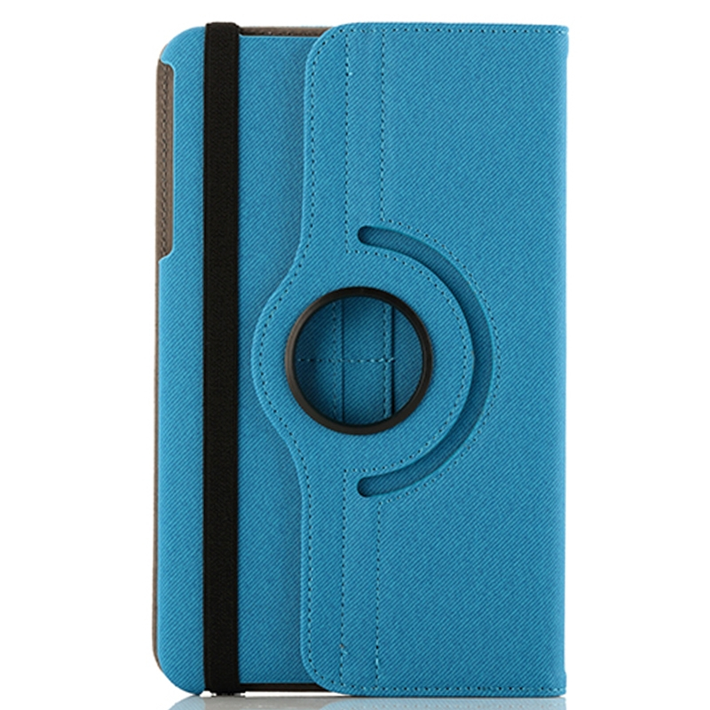 Samsung Galaxy Tab 4 (SM-T330) 8.0- 360 astetta kääntyvä suojakotelo luottokorttipaikalla (sininen)