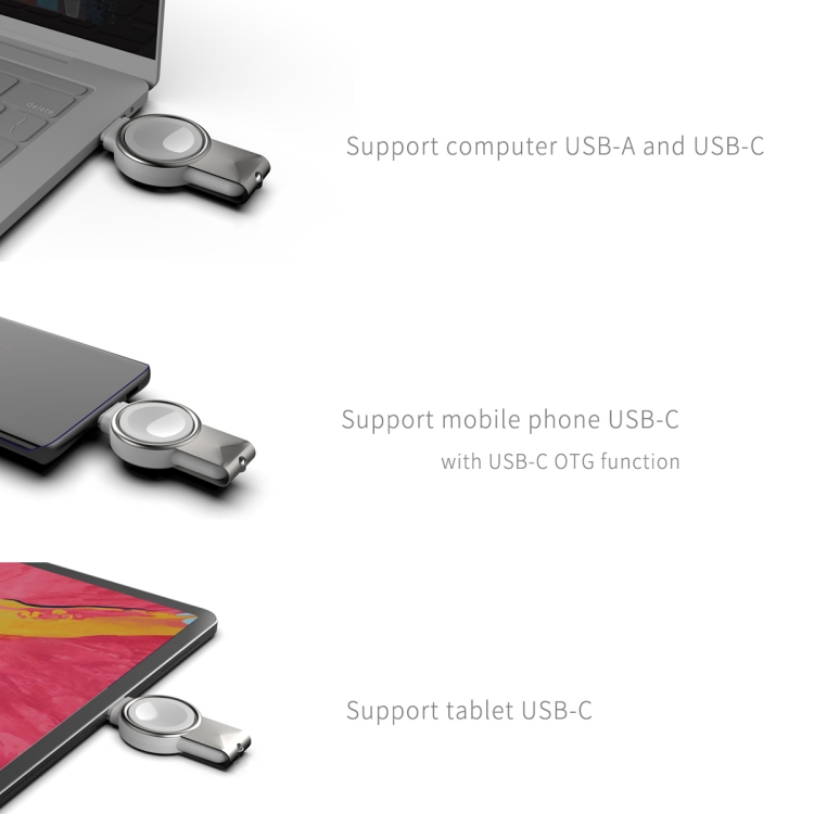 Magneettinen langaton laturi Apple Watchille (sarja 8 7 6 5 4 3 2 SE)