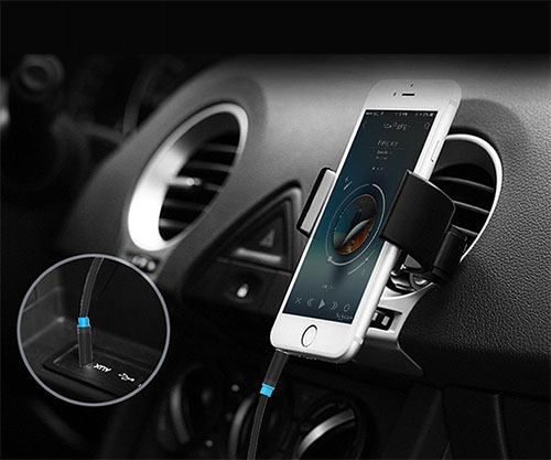 Äänikaapeli 3,5mm uros-uros, 1m