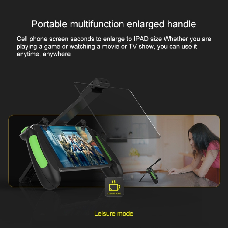 Joustava näytönsuurennin puhelin jalustalla