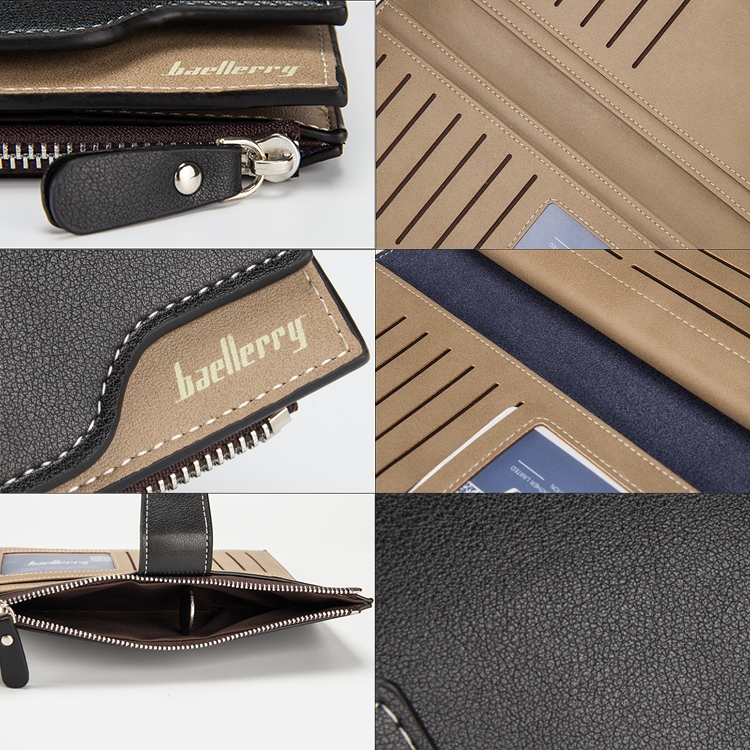 Muodikas lompakko miehille (Musta)