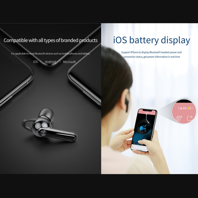 Magneettisesti lataava Bluetooth-kuuloke