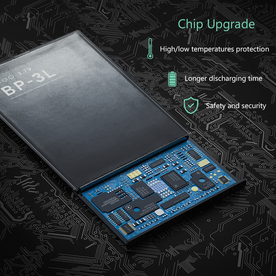 Nokia BP-3L yhteensopiva akku