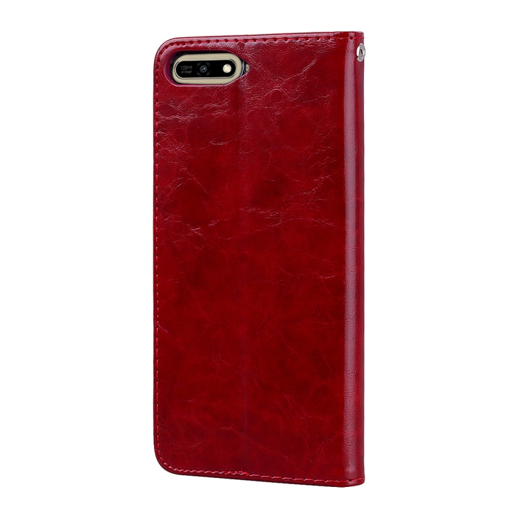 Huawei Y6 (2018) nahkainen kotelo (punainen)