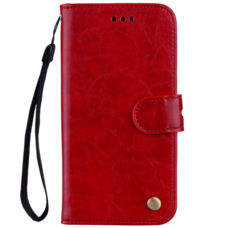 Nokia 6 (2018) / 6.1 nahkainen kotelo, punainen