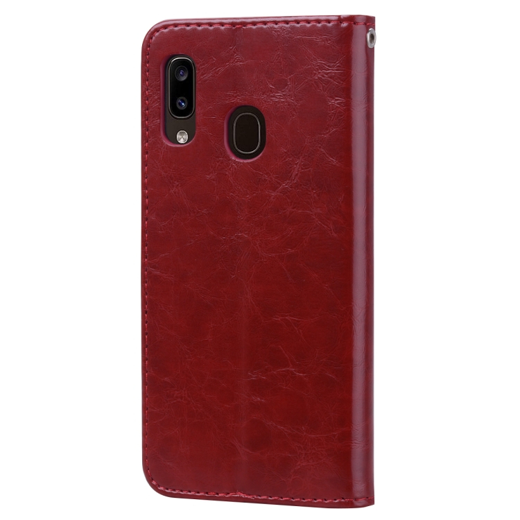 Nahkakotelo Samsung Galaxy A20e (punainen)