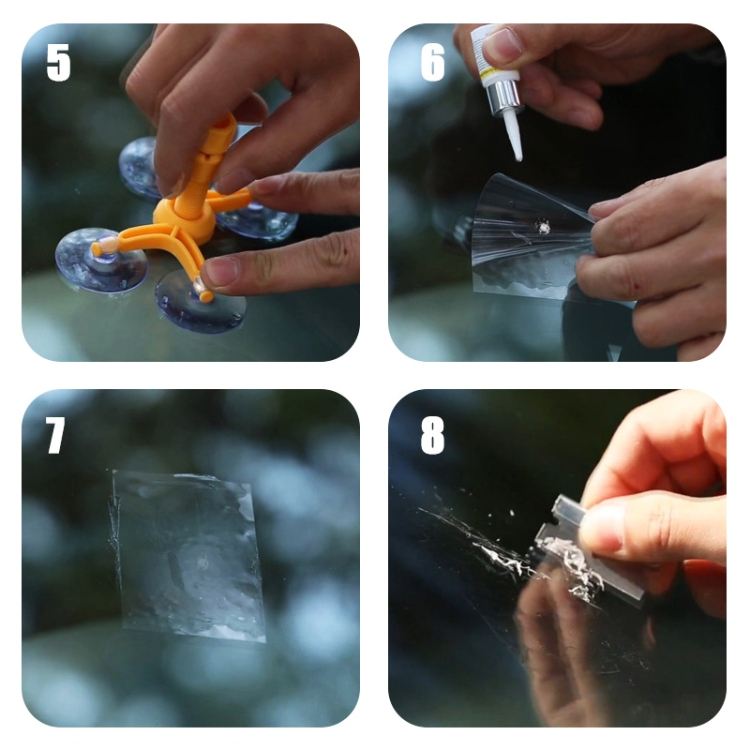 Auton tuulilasin korjaussarja