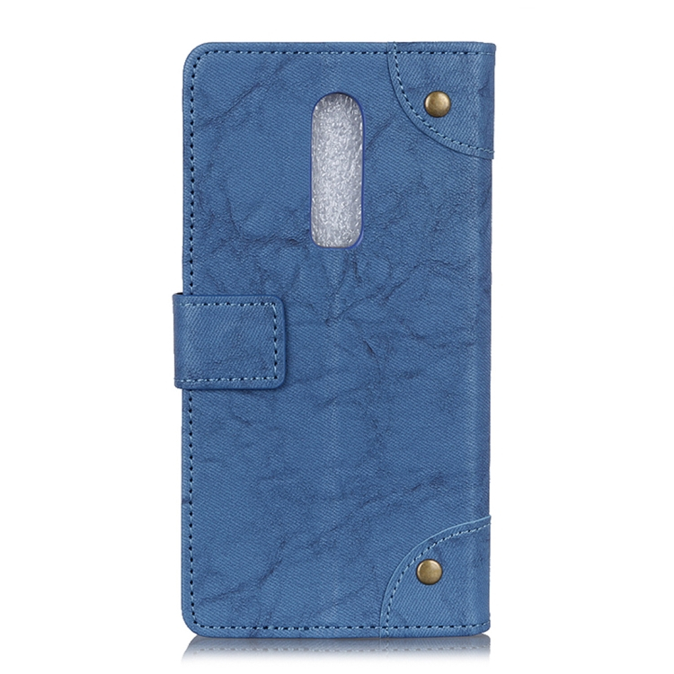 OnePlus 6T nahkainen kotelo (sininen)