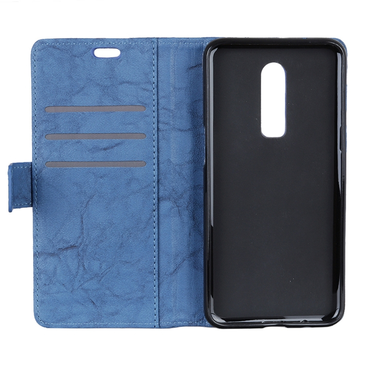 OnePlus 6T nahkainen kotelo (sininen)