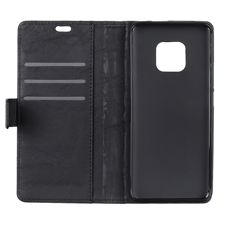 Huawei Mate 20 Pro nahkainen kotelo (Musta)