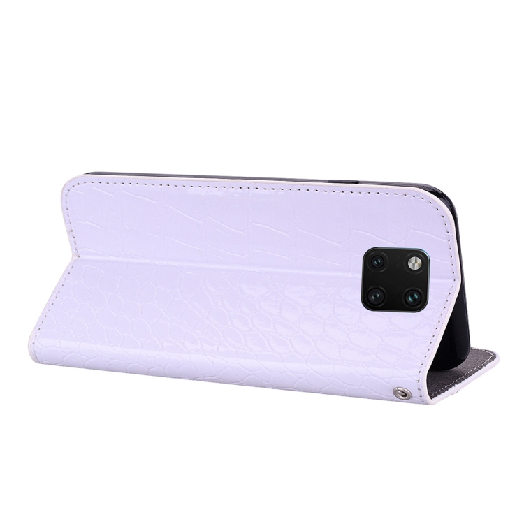 Huawei Mate 20 Pro nahkainen kotelo (valkoinen)