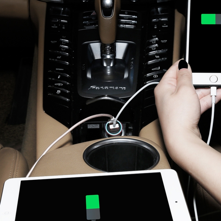 Dual autolaturi , 2.1A , musta