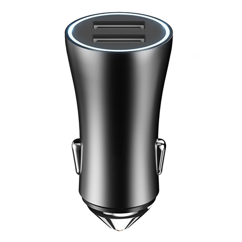 Dual autolaturi , 2.1A , musta