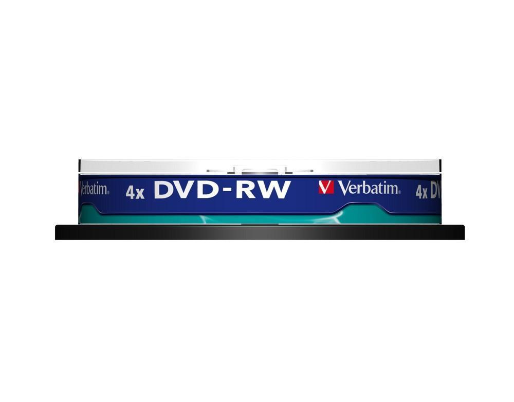 Verbatim DVD-RW 4.7Gt Matt Silver 4x 10 kpl