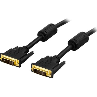 DVI monitor cable, DVI-D u-u, Dual Link, 5m