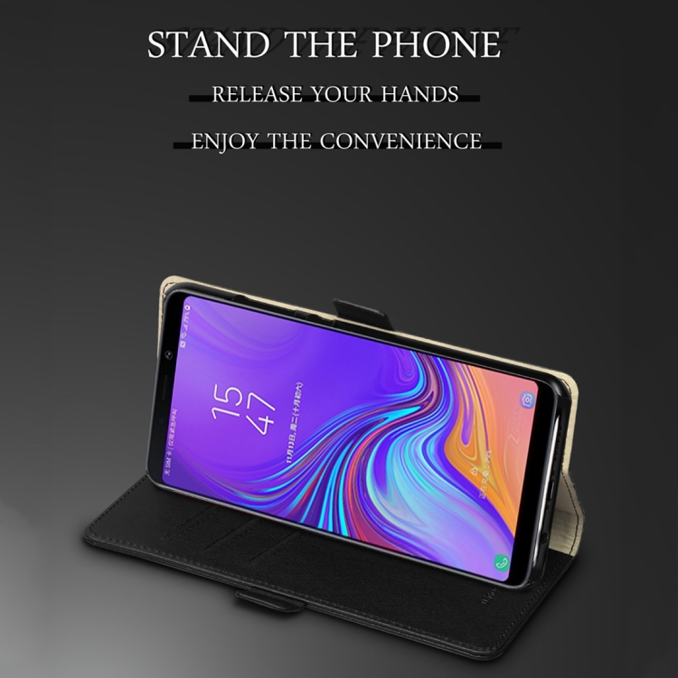 Samsung Galaxy A9 (2018) nahkainen suojakotelo, Sininen