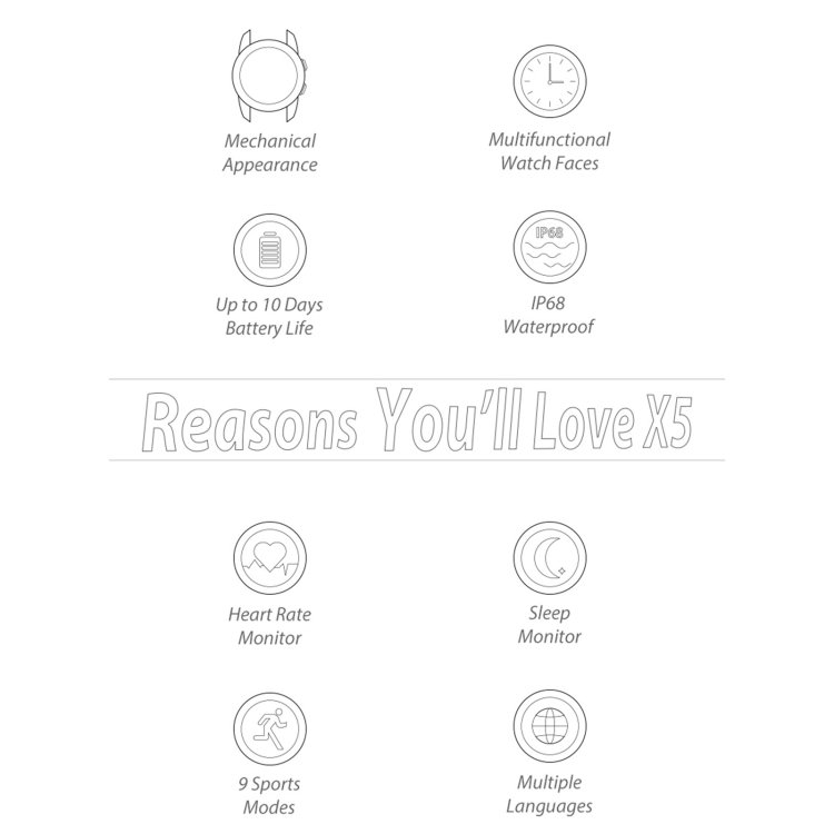 Bluetooth 5.0 Smart Watch