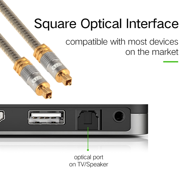 Digitaalinen kuitukaapeli Toslink - Toslink, 1m