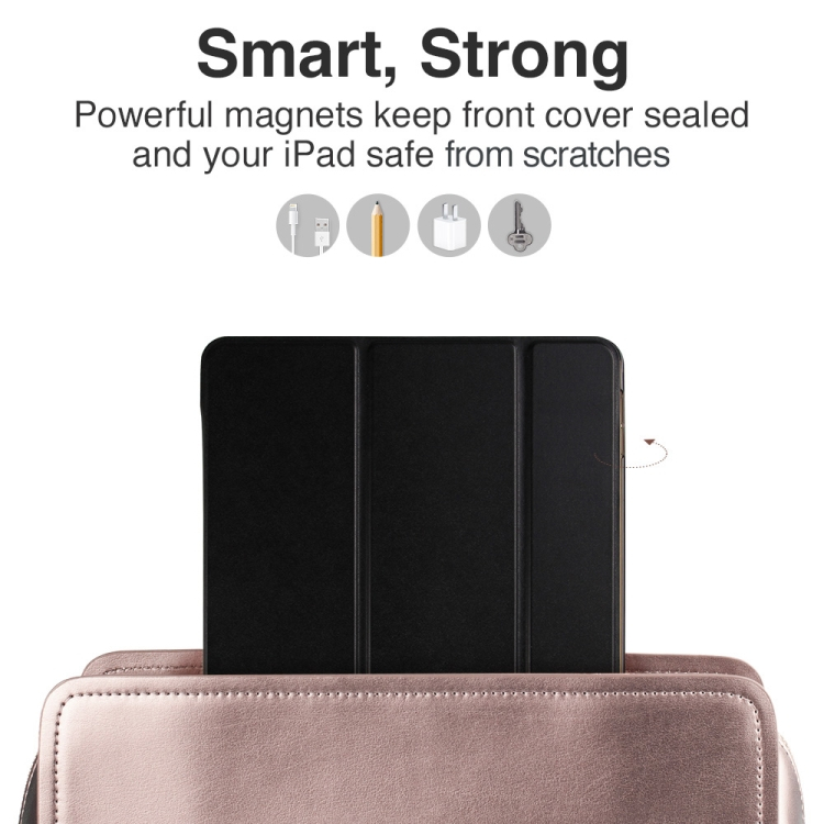  iPad Pro 10.5 tuumaa nahkakotelo, lepo- / herätystoiminto (musta)